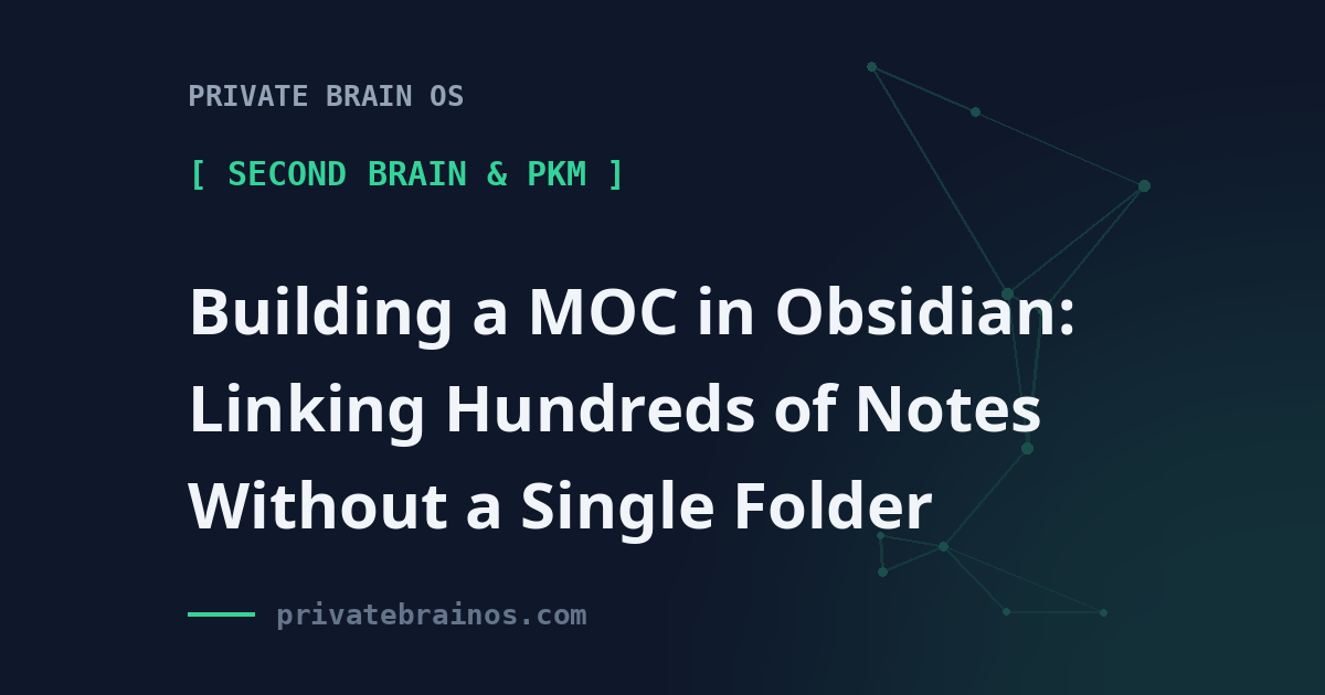 Building a MOC in Obsidian: Linking Hundreds of Notes Without a Single Folder